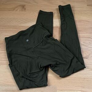 Deep green Lululemon leggings 4